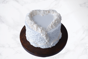 Anniversary Heart Shaped Cake