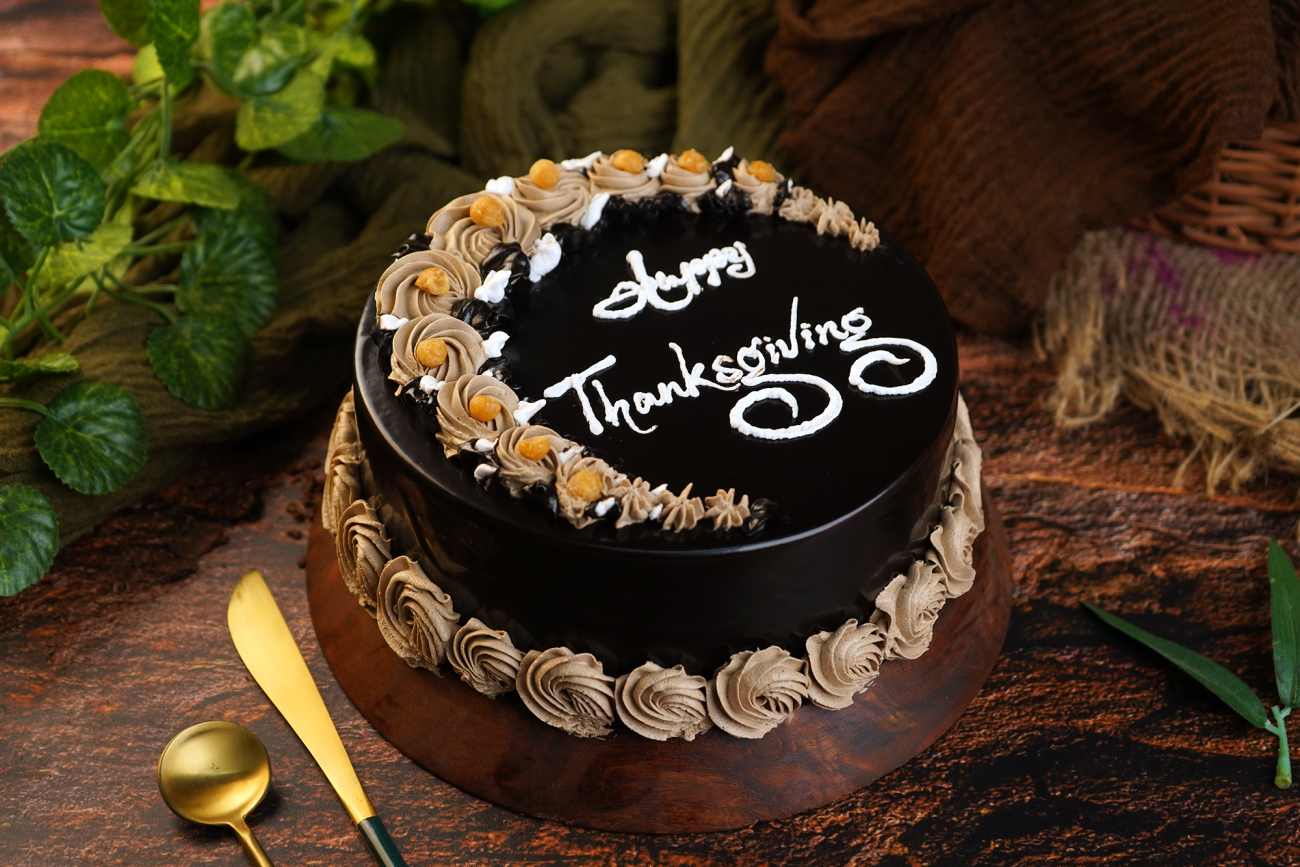 Happy Thanksgiving Day Cake
