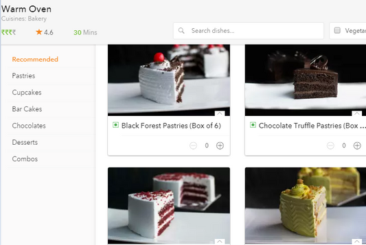 More ways to Order from Warm Oven