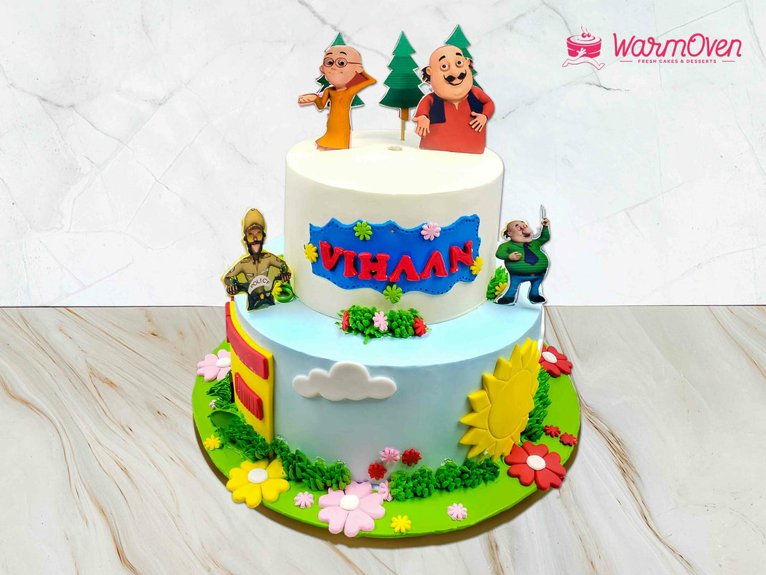 motu patlu cake availble at warmoven