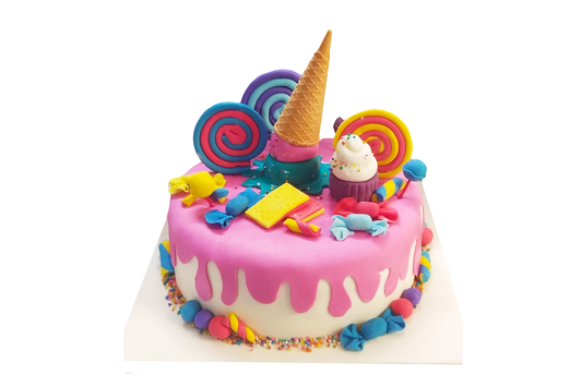 Ice cream candy cake