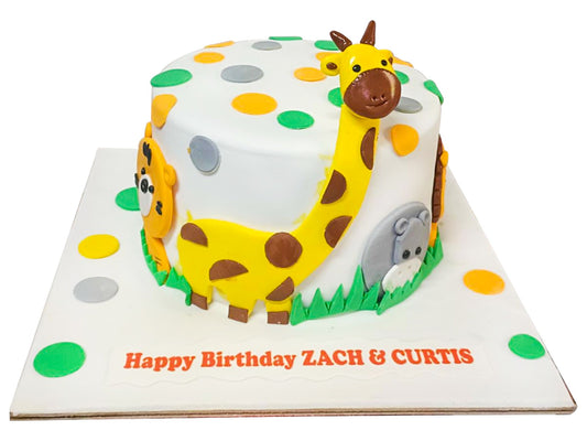 Animal Theme Custom Cake
