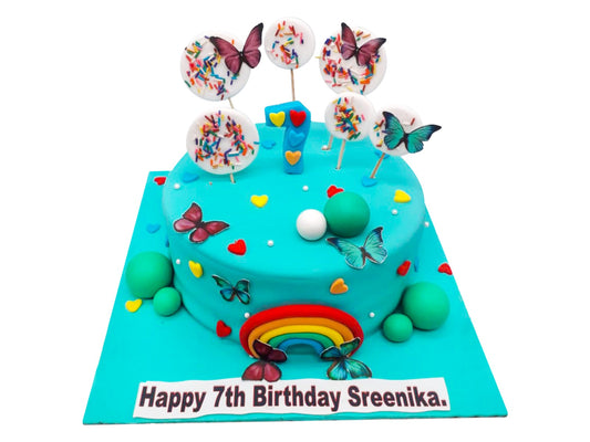 Butterfly Theme Custom Cake