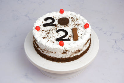 New Year 2021 Cake One Kg - Vanilla