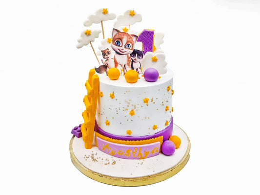 Cat Theme Cake