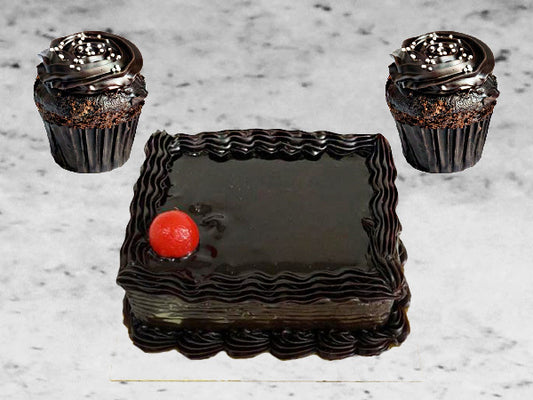 Chocolate Mini & Cupcake Combo