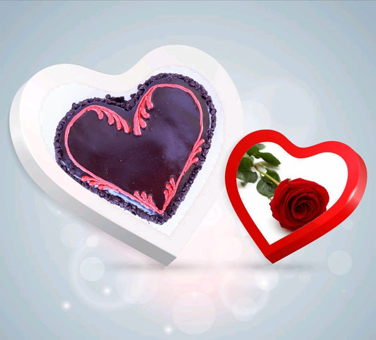 ChocoChip Heart  Cake Combo 2
