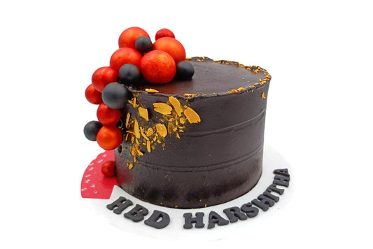 Chocolate Semi Fondant Custom Cake