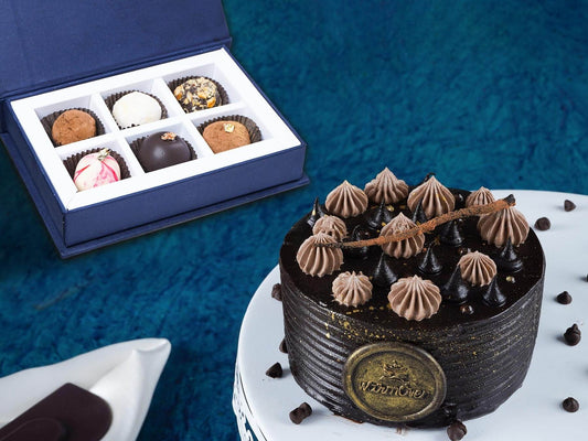 Chocolate Truffle Bento Cake Combo