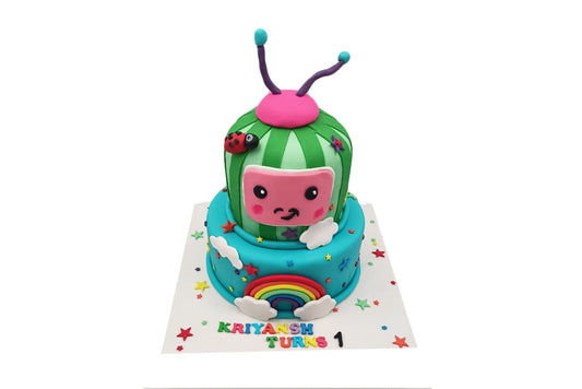 Cocomelon 2 Tier Custom Cake