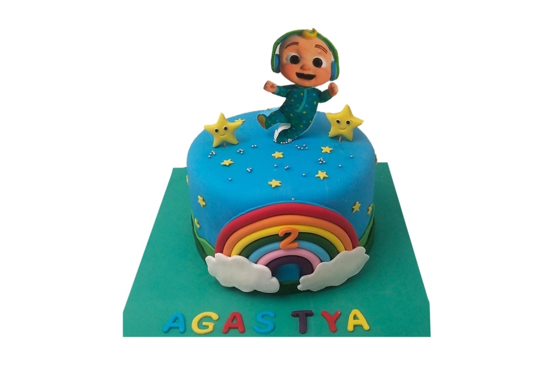 Cocomelon Rainbow Cake