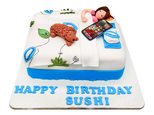Dog Mom Theme Custom Cake