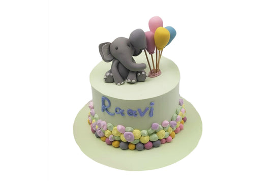 Elephant Balloon Custom Cake