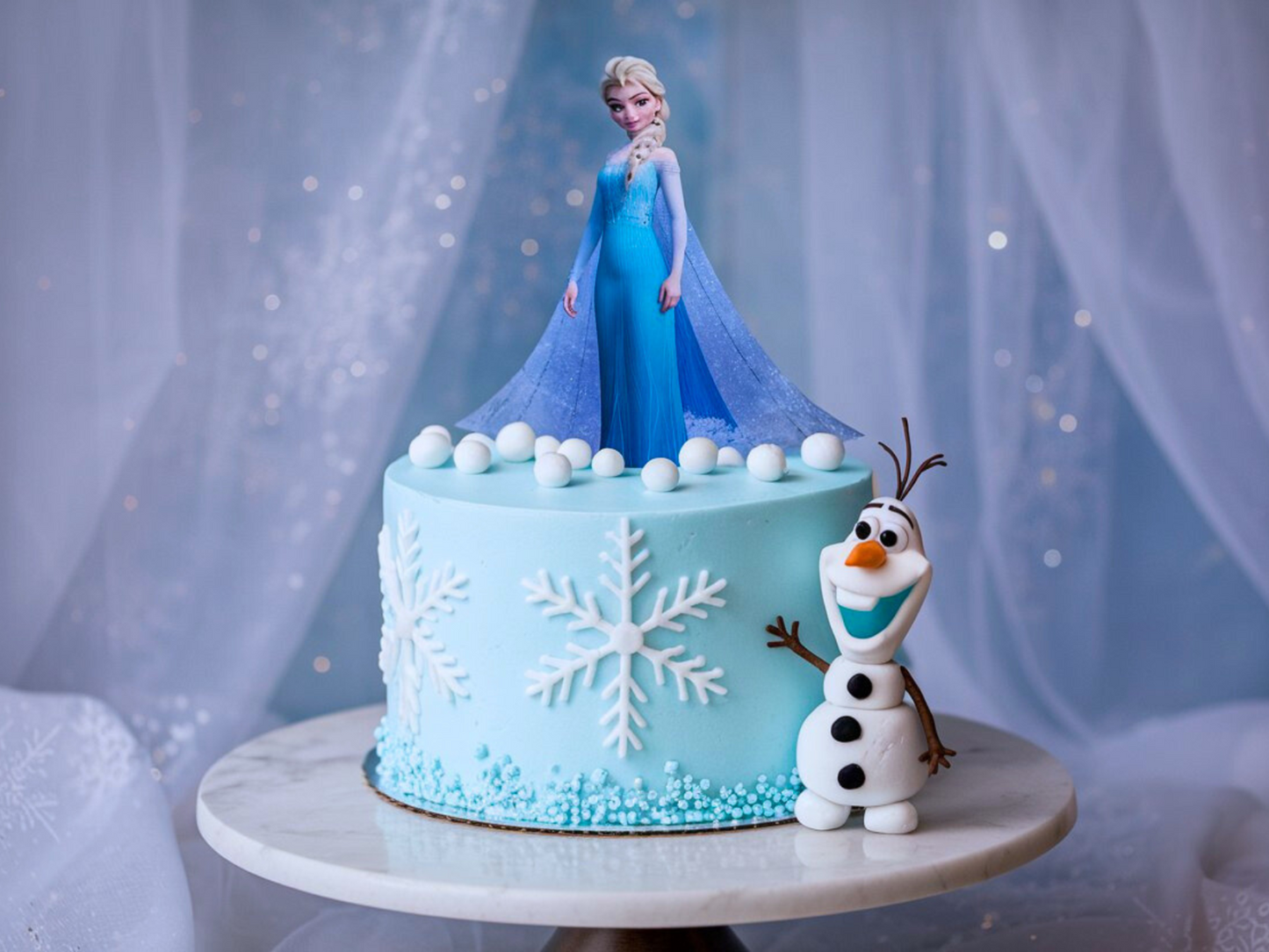 Elsa Frozen Theme Cake
