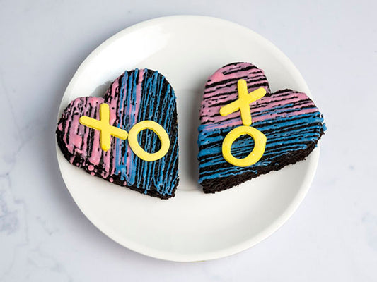 Friends Forever - Heart Brownie Cake