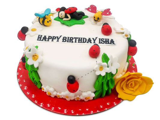 Flowers & Bees Cake