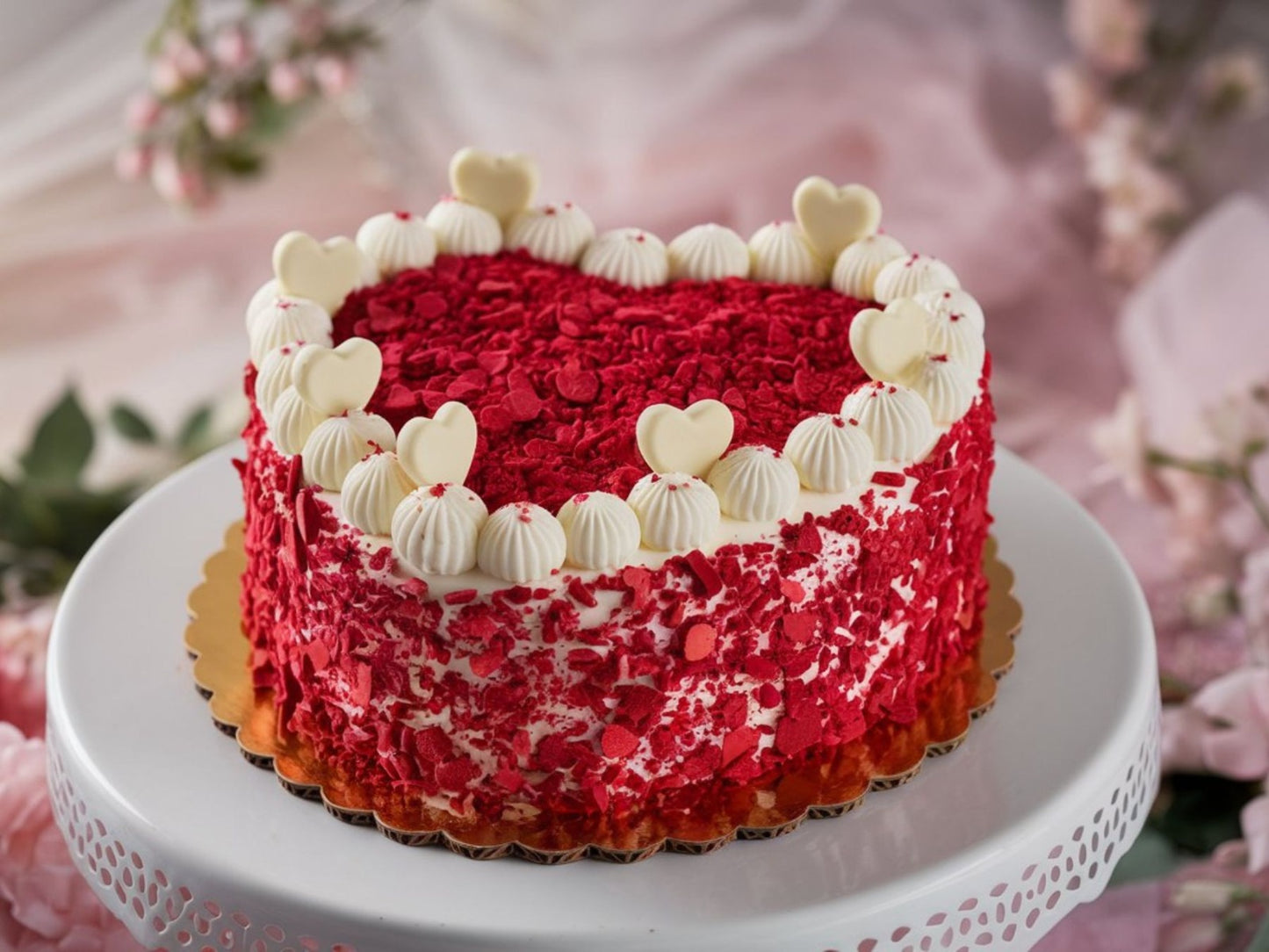 Heartfelt Red Velvet Cake