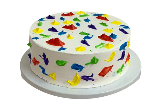 Holi Hai Vanilla Cake