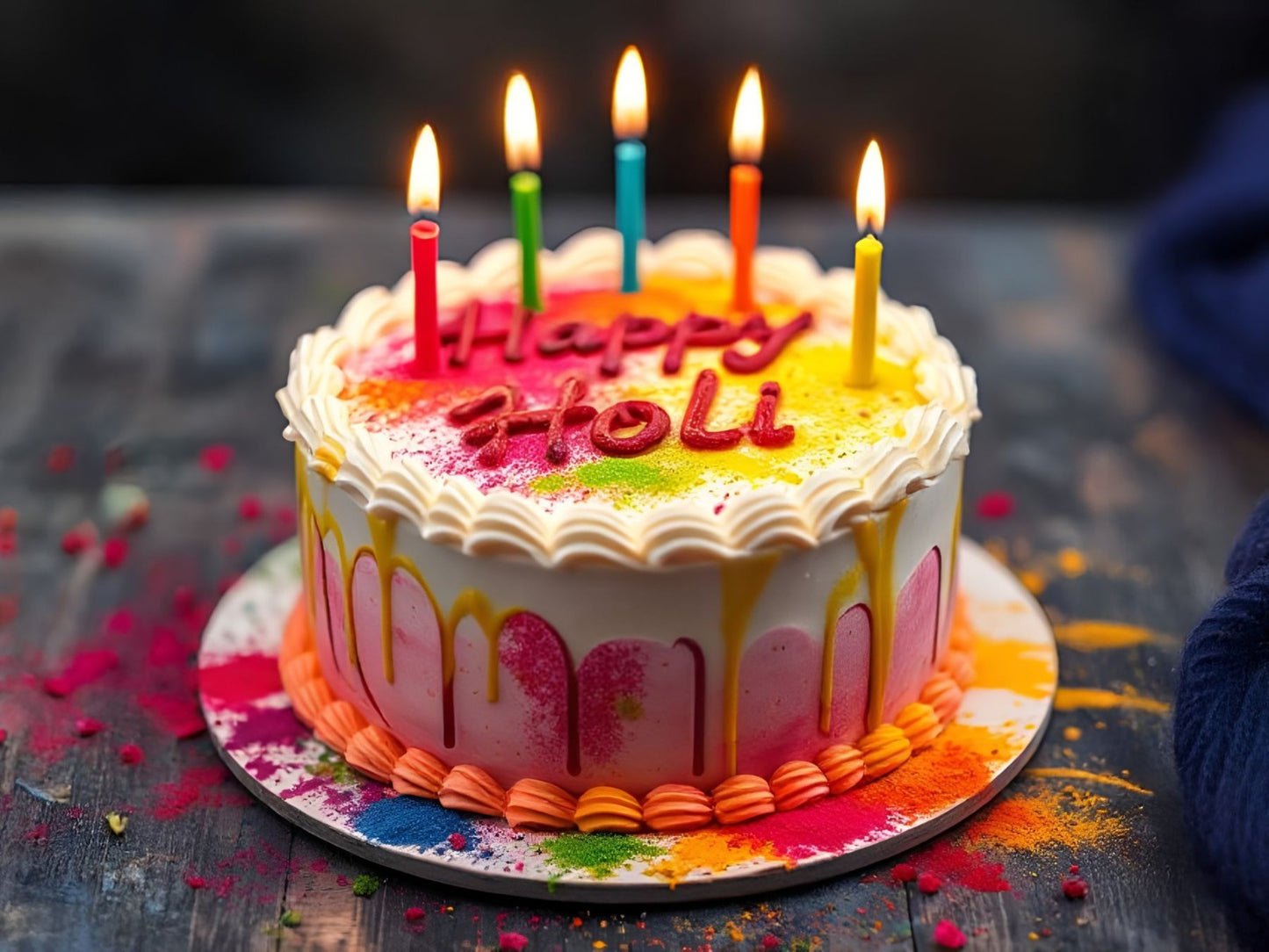 Holi Splash Cake