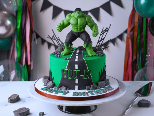 Hulk Theme Cake
