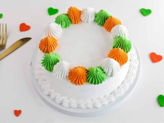 Republic Day Vanilla Cake