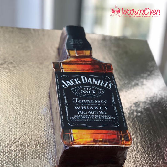 Jack Daniels Bottle Shaped Cake