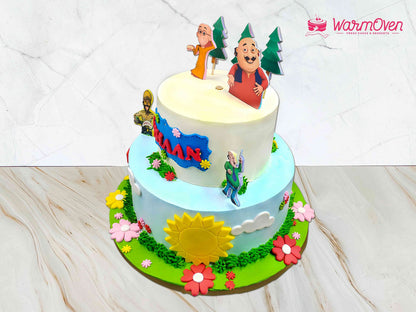 Motu Patlu Custom Cake
