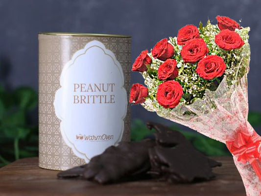 Valentino Peanut Brittles | 10 Roses Combo