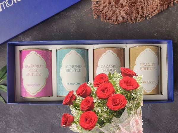 Valentine's Gift Box | 10 Roses Combo Personalized