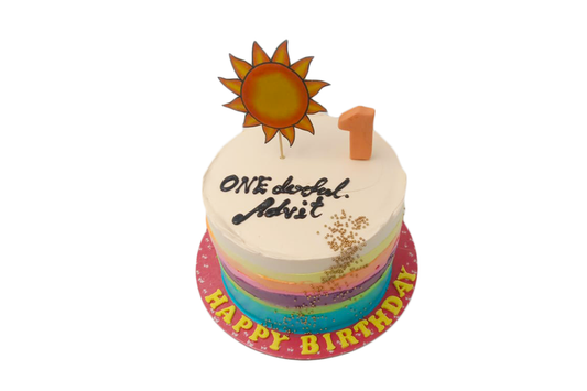 Rainbow Sunshine Cake
