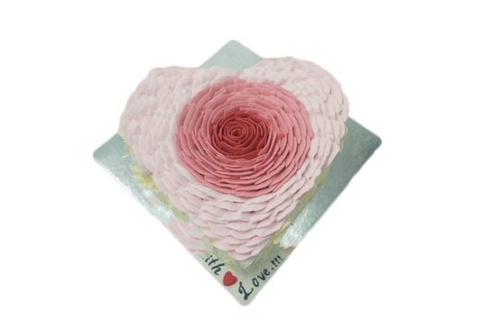 Rose Heart Cake