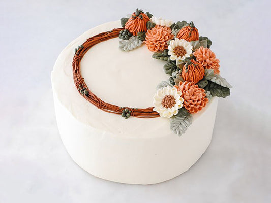 Thanksgiving Custom Cream Cake
