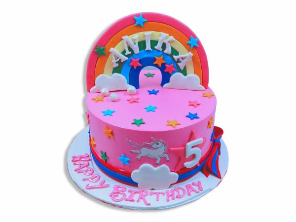 Unicorn Rainbow Cake