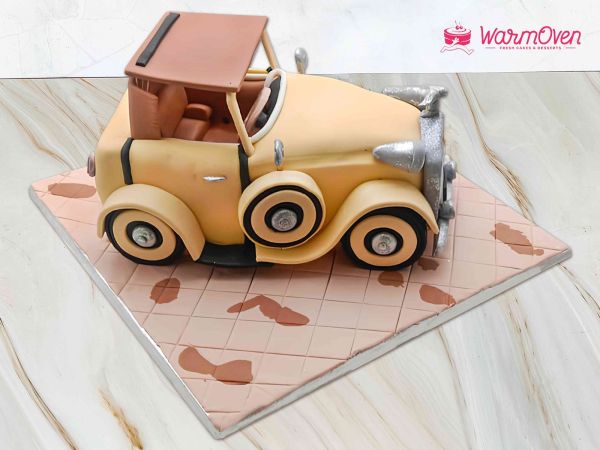Vintage Car Cake