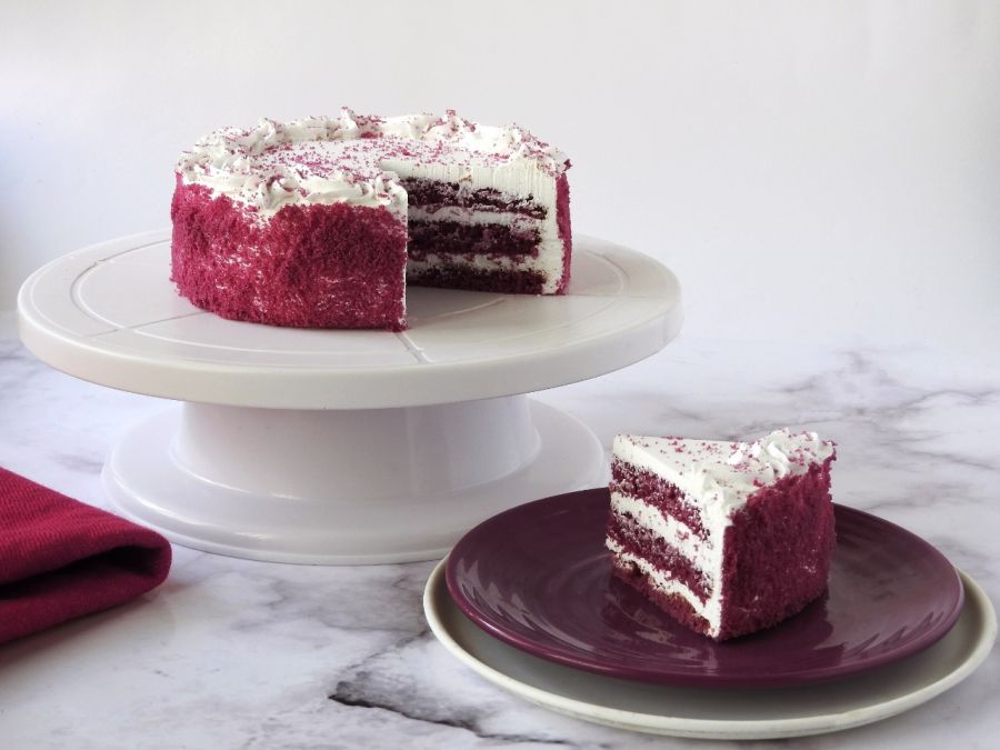 Purple Velvet Cake Half kg. Buy Purple Velvet Cake online - WarmOven