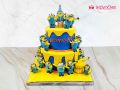 Minion 2 Tier Cake