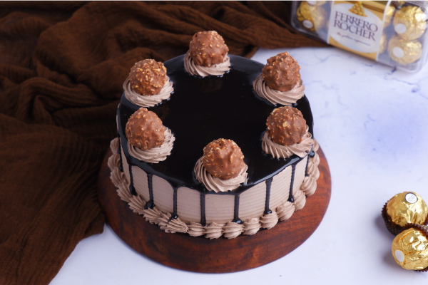 Rich Ferrero Rocher Cake